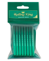 Rolling King Green Regular Rolling Papers - Pack of 8